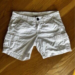 True Religion Women's Cargo Shorts in White size 24